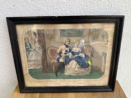 superbe Gravure représentant  « L’hiver »